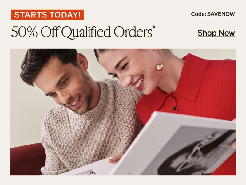 50% Off Qualified Orders
