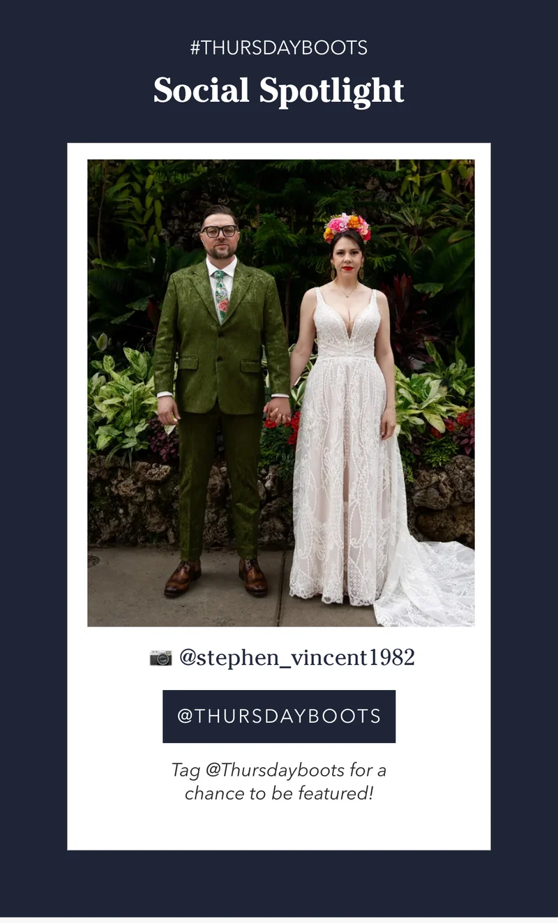 Follow us @Thursdayboots