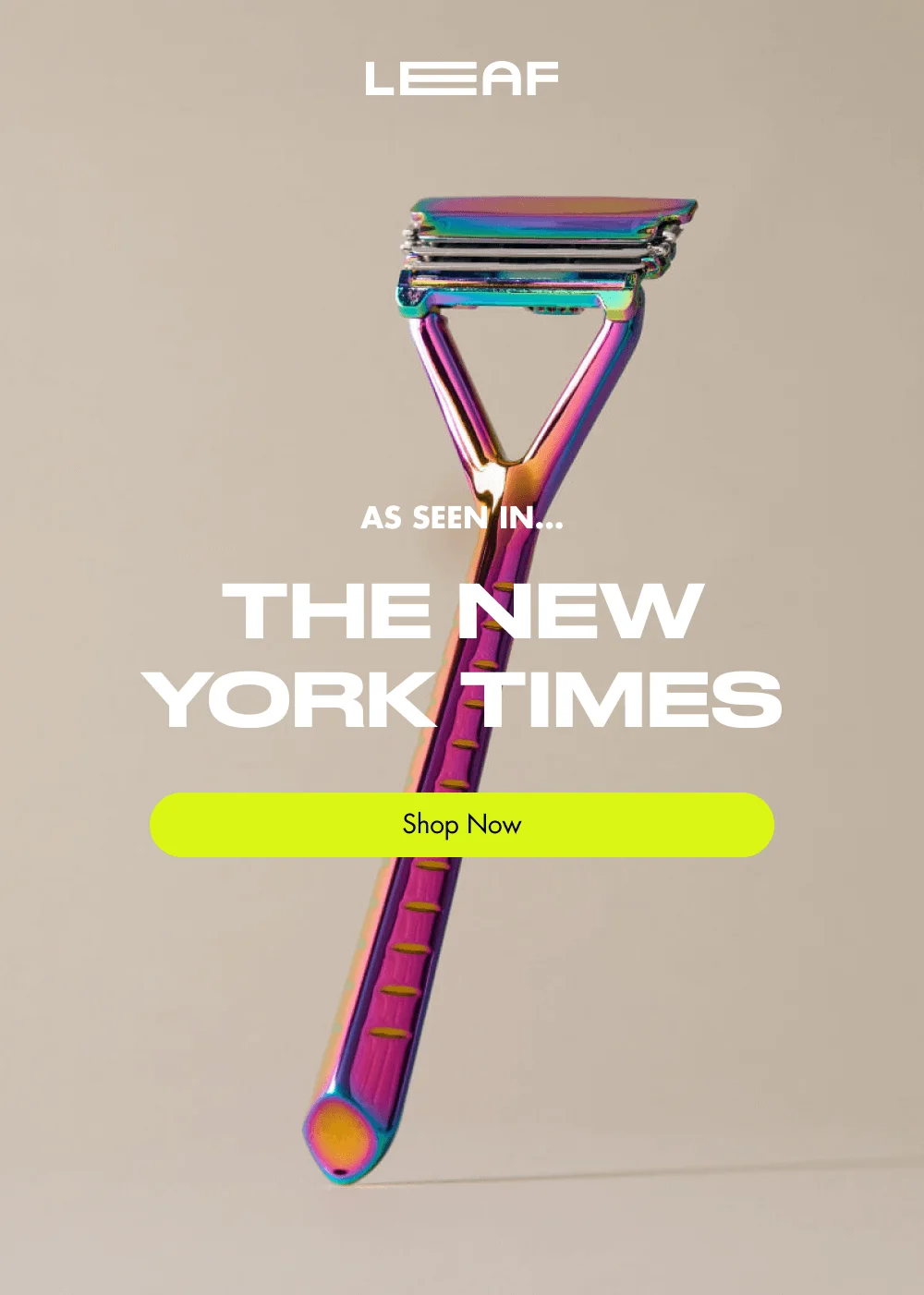 As Seen In… THE NEW YORK TIMES Shop Now