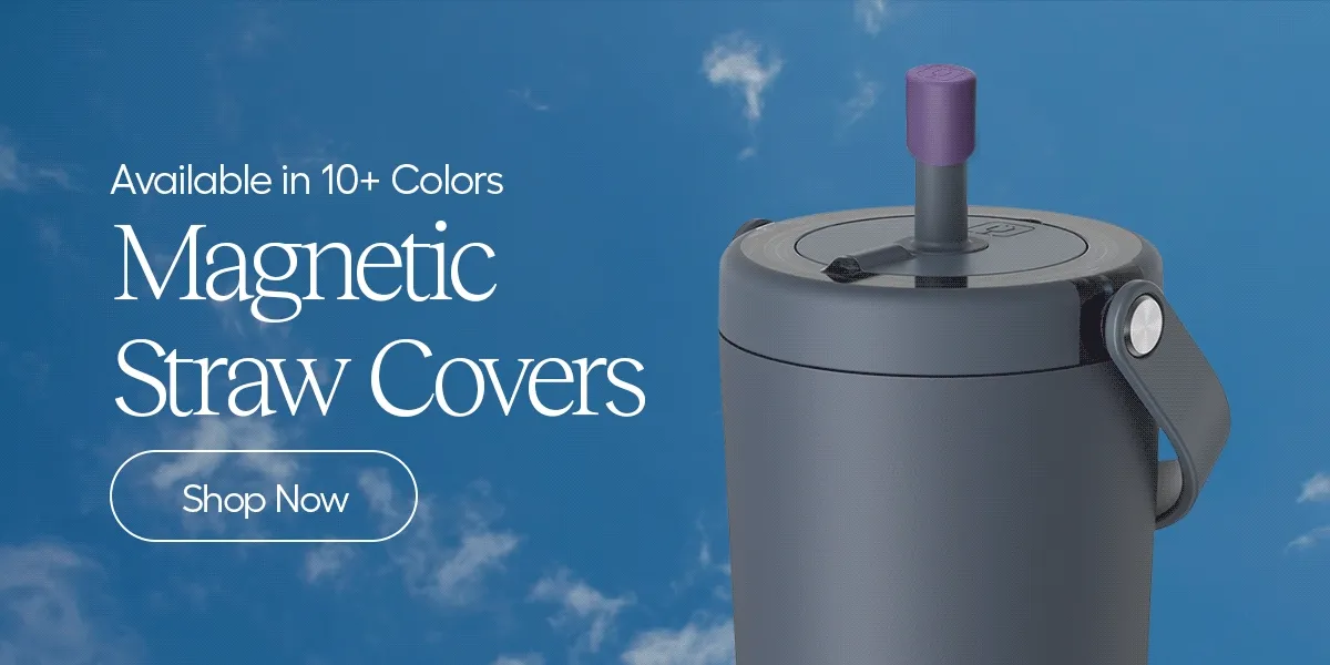 Available in 10+ Colors. Magnetic Straw Covers - Shop Now