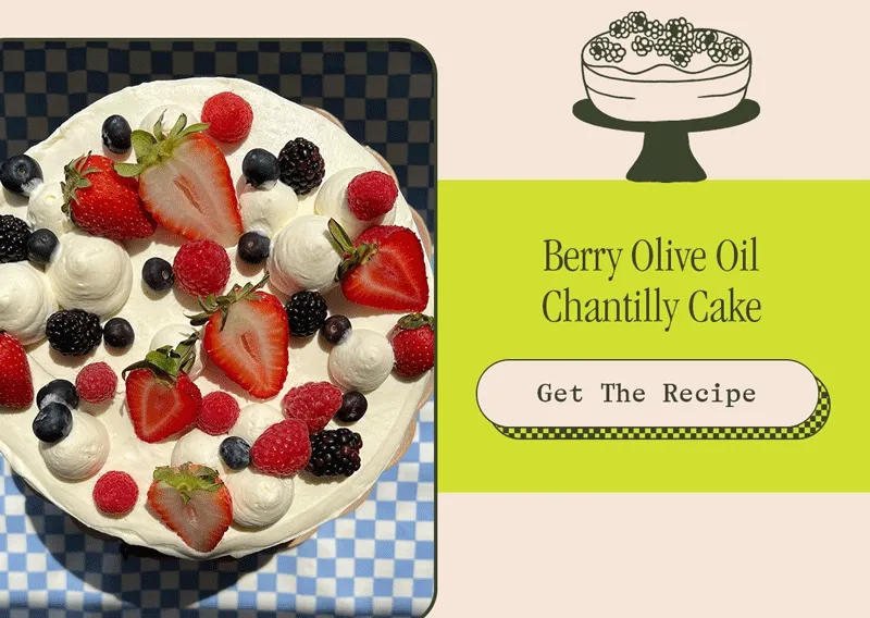 bery olive oil chantilly cake