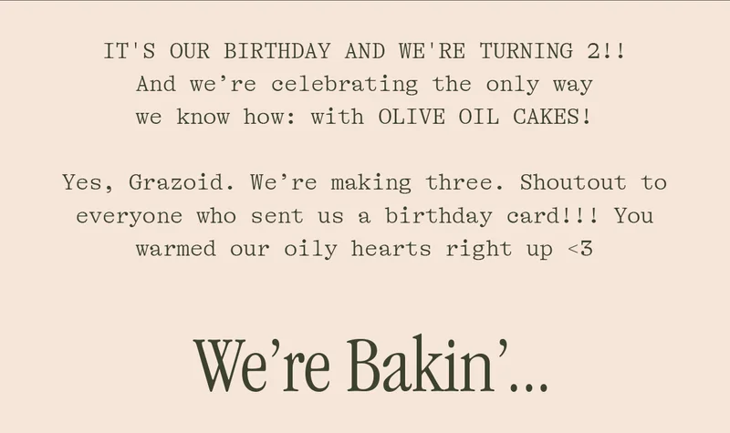 we're bakin'...