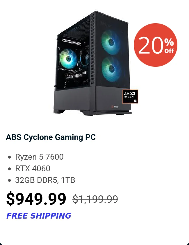 ABS Cyclone Gaming PC