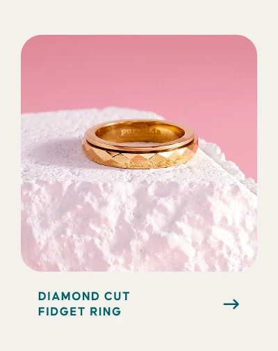 Diamond Cut Fidget Ring