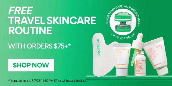 FREE TRAVEL ROUTINE WITH ORDERS $75+ AND $100+