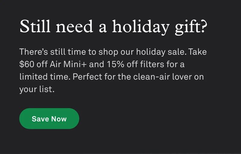 Still need a holiday gift? There's still time to shop the holiday sale.