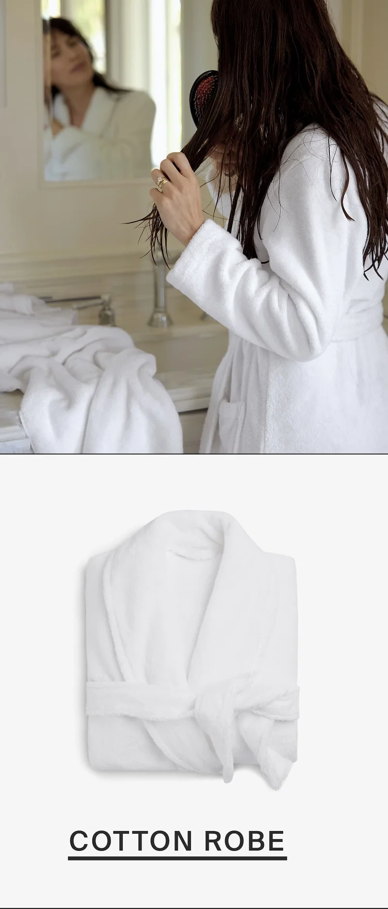 Cotton robe