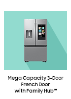 Mega Capacity 3-Door French Door with Family Hub™