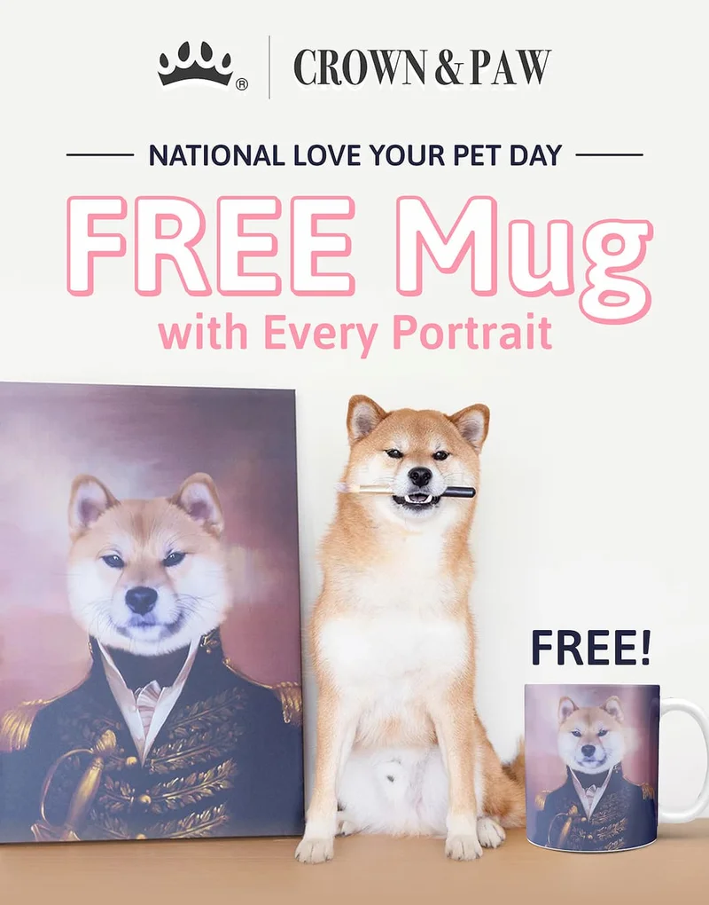 National Love Your Pet Day | FREE Mug with Every Portrait