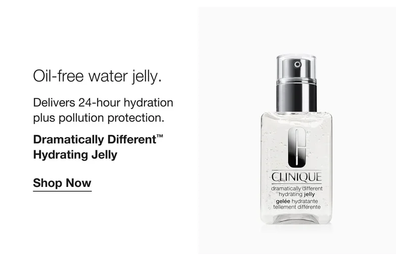 Oil-free water jelly. | Delivers 24-hour hydration plus pollution protection. | Dramatically Different™ Hydrating Jelly | Shop Now