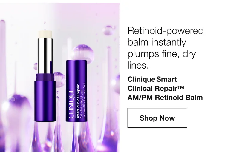 Retinoid-powered balm instantly plumps fine, dry lines. | Clinique Smart  Clinical Repair™  AM/PM Retinoid Balm | Shop Now