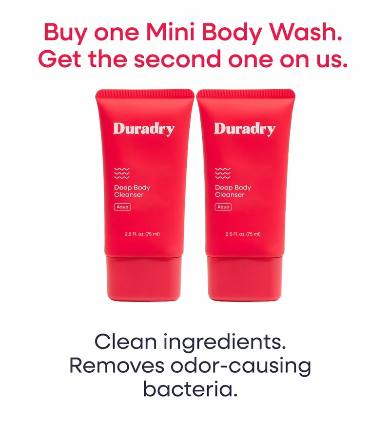 Buy one Mini Body Wash. Get the second one on us