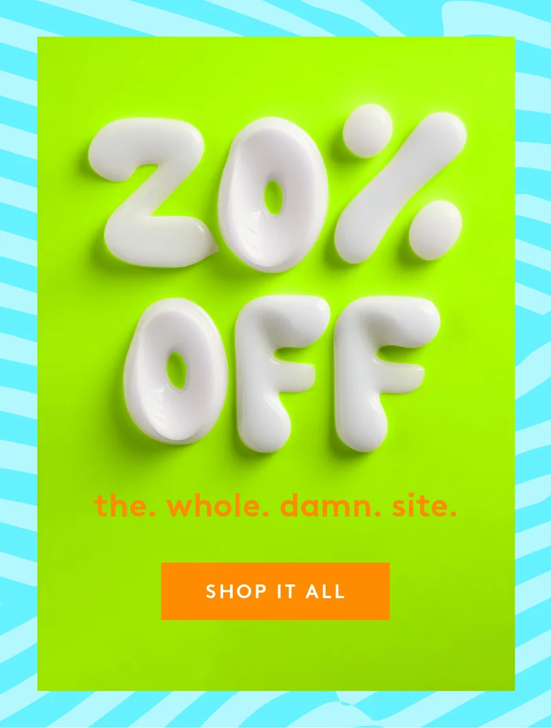 20% off hero