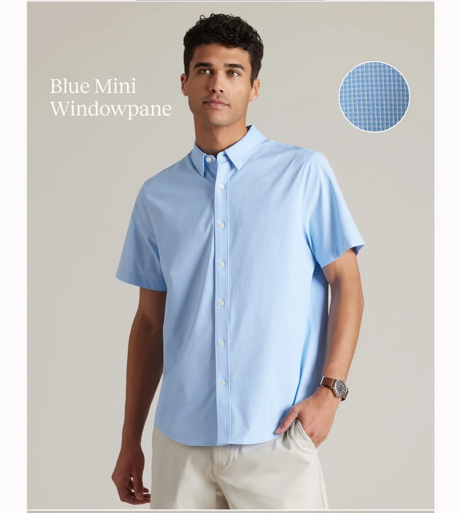 Blue Mini Windowpane