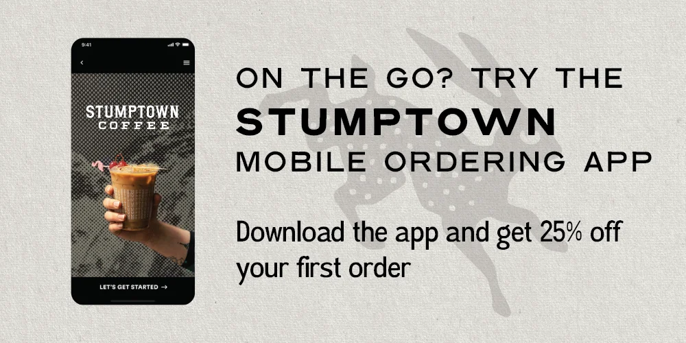 Download the Stumptown cafe mobile ordering app