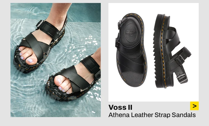 Voss II Athena Leather Strap Sandals