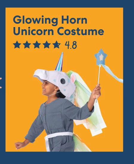 Glowing Horn Unicorn Costume