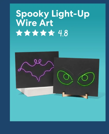 Spooky Light-Up Wire Art