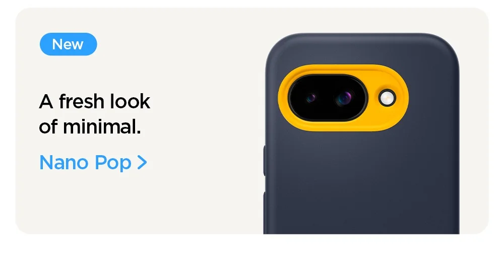 NEW: A fresh look of minimal. Shop Google Pixel 9a Nano Pop case.