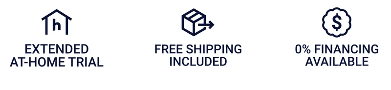Extended at-home trial. Free shipping included. 0% financing available