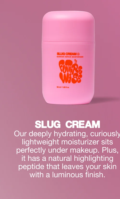 Our deeply hydrating, curiously lightweight moisturizer sits perfectly under makeup. Plus, it has a natural highlighting peptide that leaves your skin with a luminous finish.