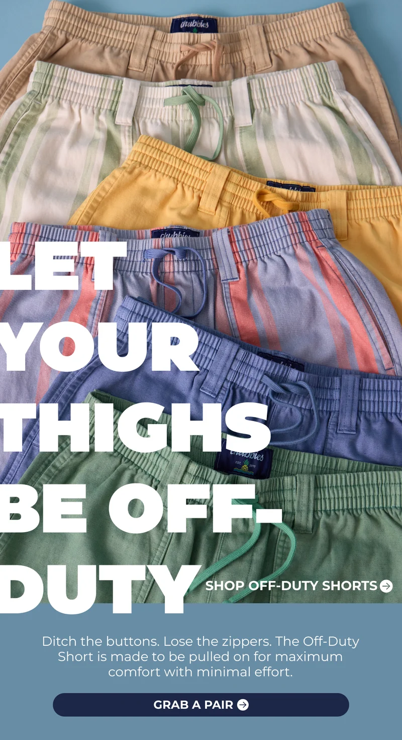 LET YOUR THIGHS BE OFF-DUTY: Ditch the buttons. Lose the zippers. The Off-Duty Short is made to be pulled on for maximum comfort with minimal effort.