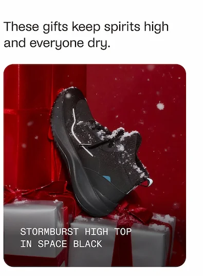 Stormburst High Top in Space Black