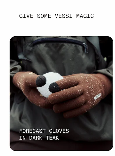 Forecast Gloves in Dark Teak