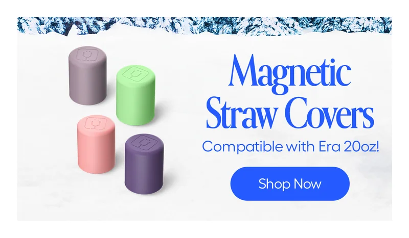 Magnetic Straw Covers. Compatible with Era 20oz! - Shop Now
