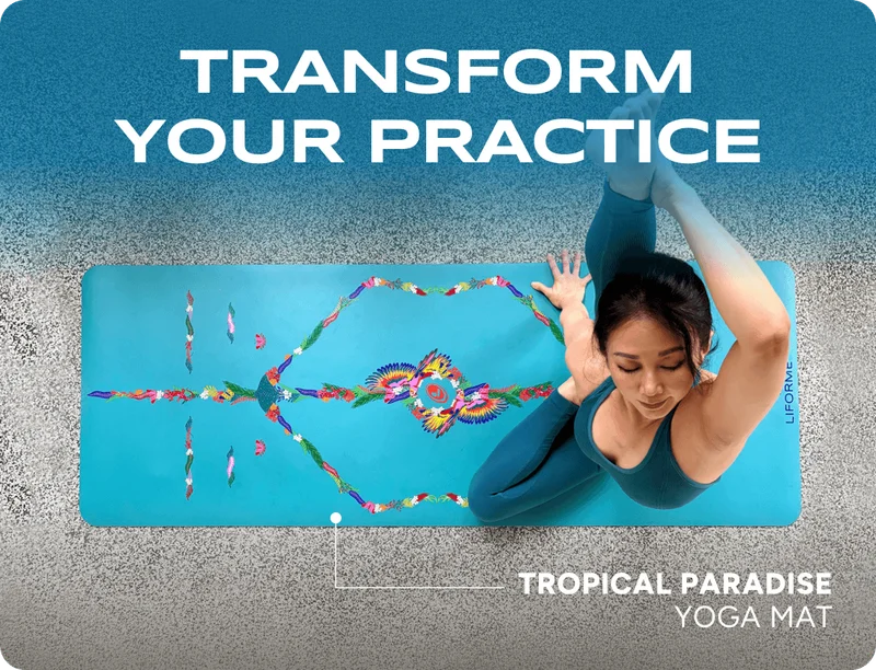 Transform your practice. Tropical Paradise Yoga Mat