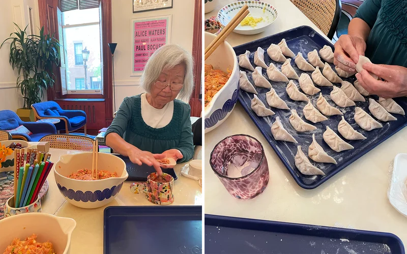 Nancy making dumplings!