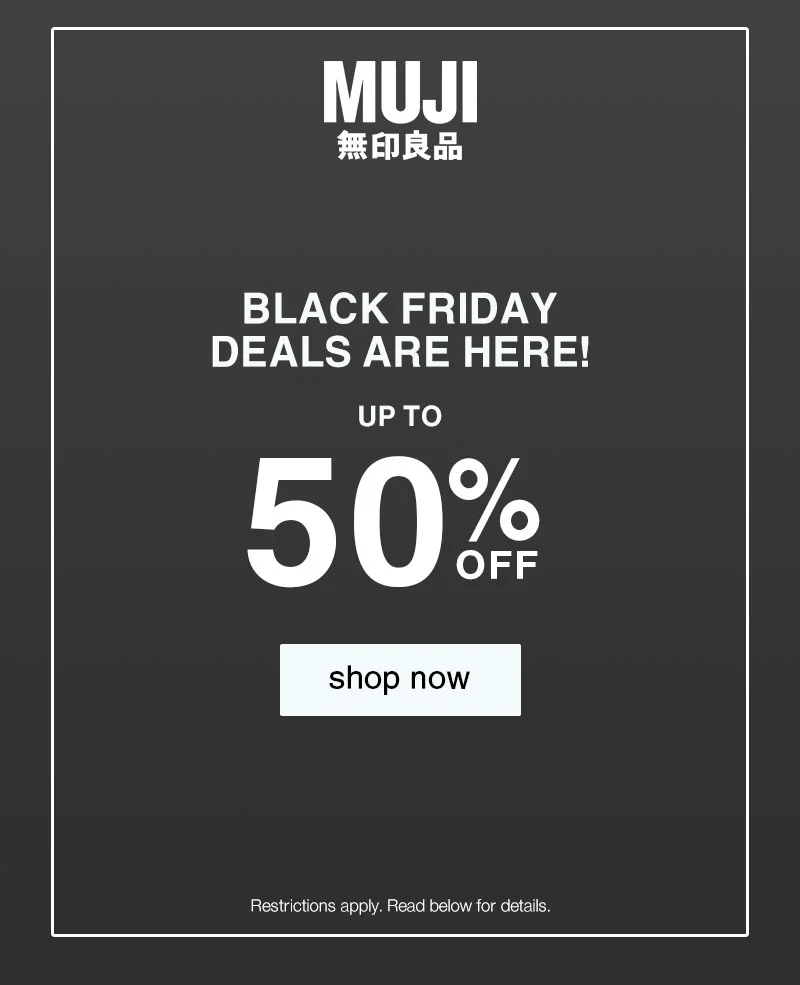 Shop Black Friday Deals Up to 50% OFF!
