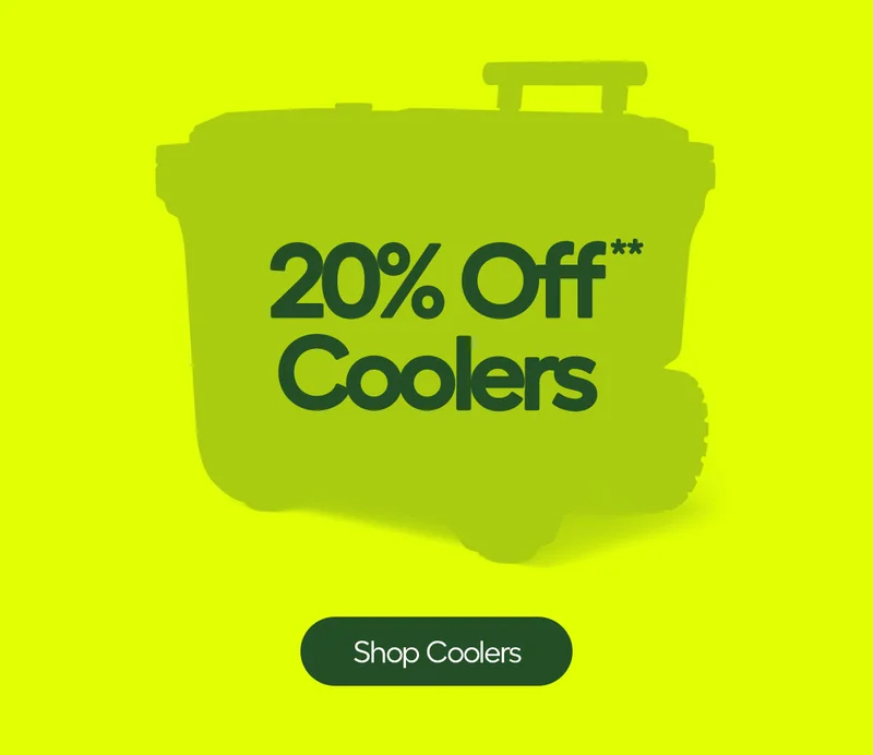 20% Off** Coolers