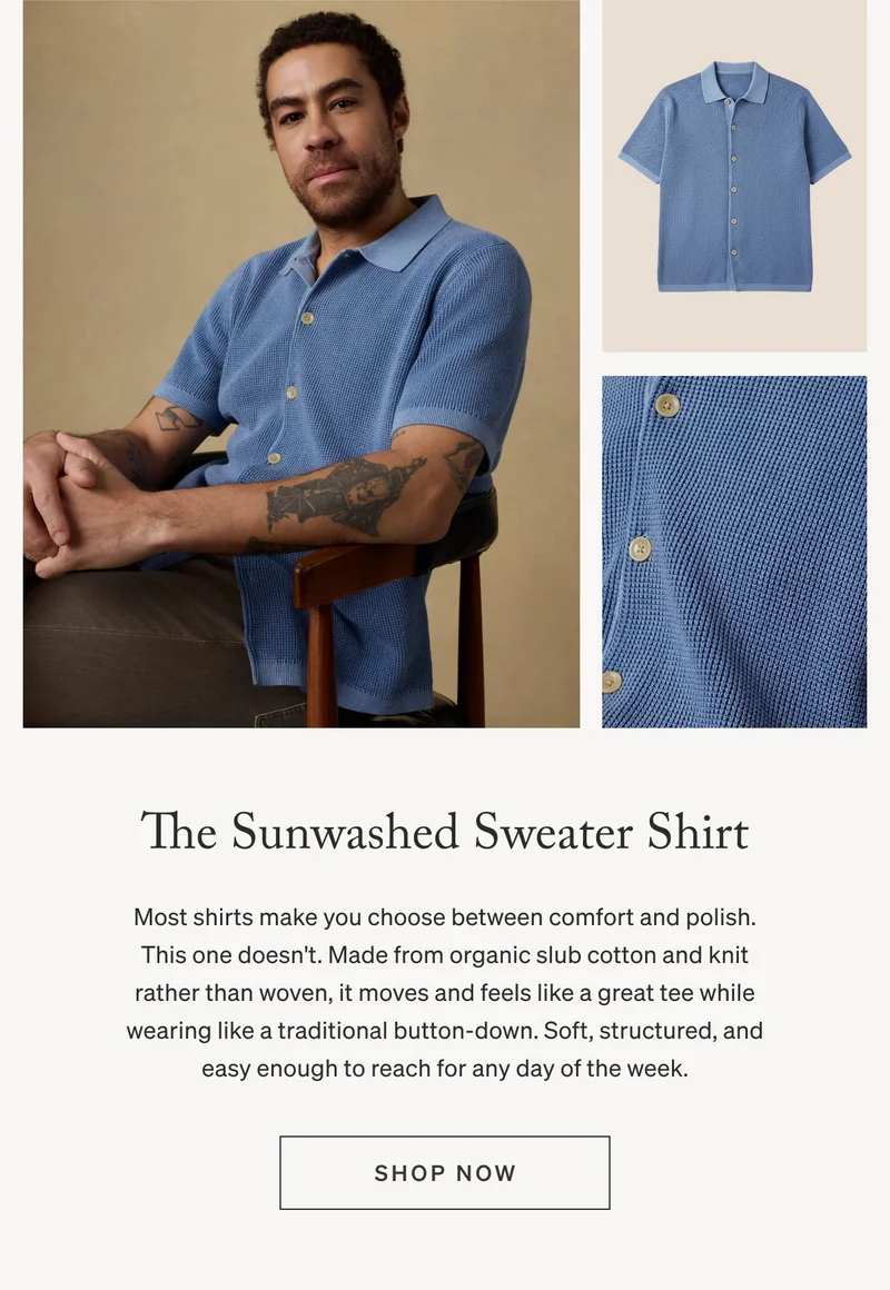 Sunwashed Sweater Shirt