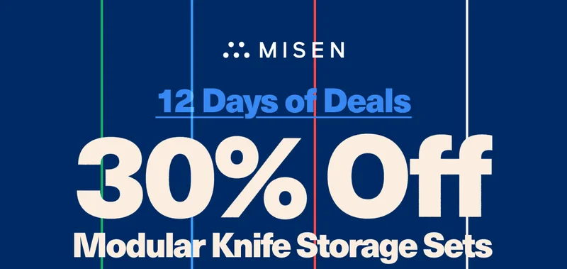Misen | 30% off modular knife storage sets