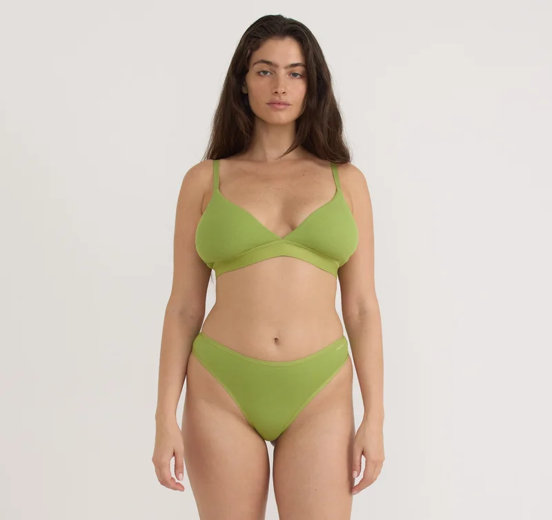 Core Rib Triangle Bralette