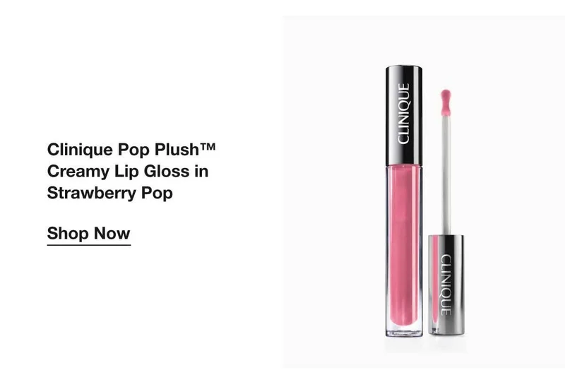 Clinique Pop Plush™ Creamy Lip Gloss in Strawberry Pop | Shop Now