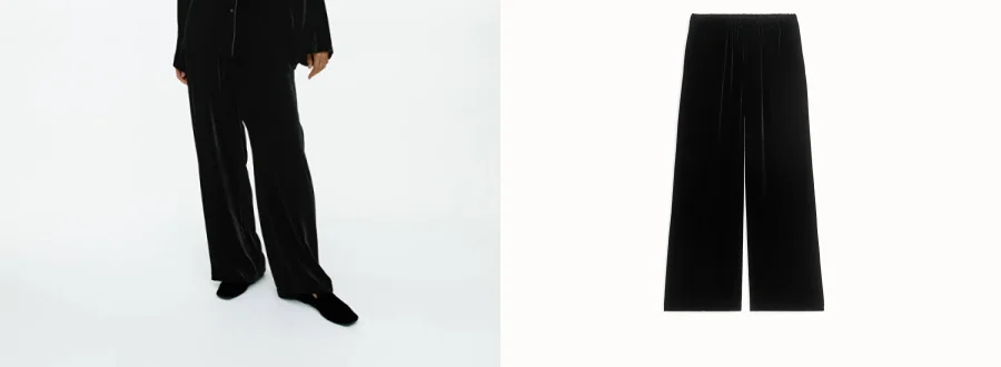 Velvet pyjamas trousers