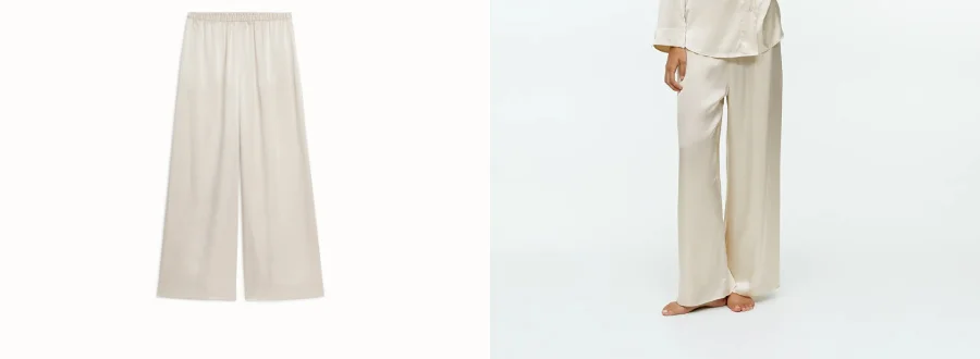 Silk pyjamas trousers
