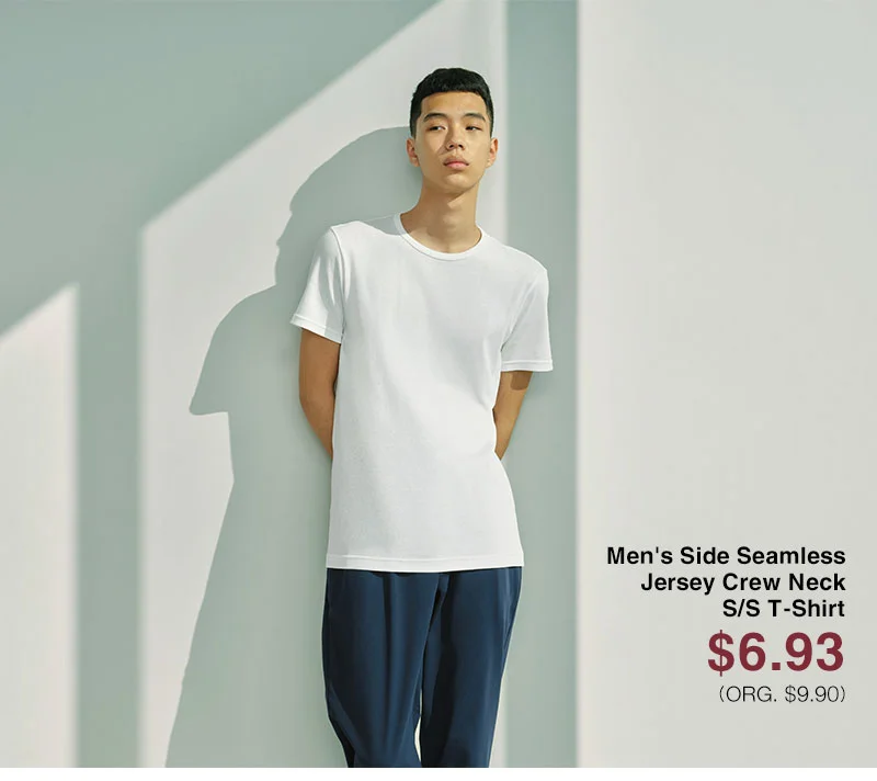 Shop Men's Side Seamless Jersey Crew Neck S/S T-Shirt