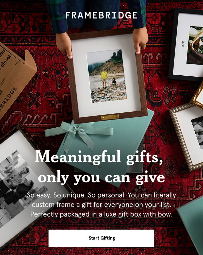 Meaningful gifts, only you can give