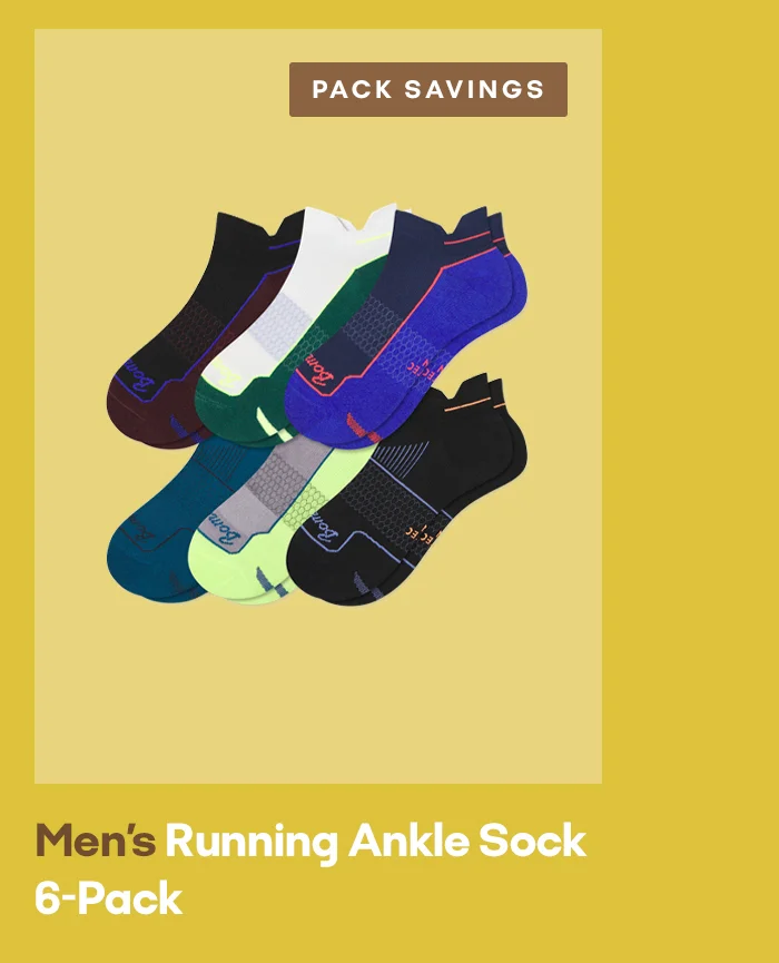 PACK SAVINGS | Men's Running  Ankle Sock 6-Pack