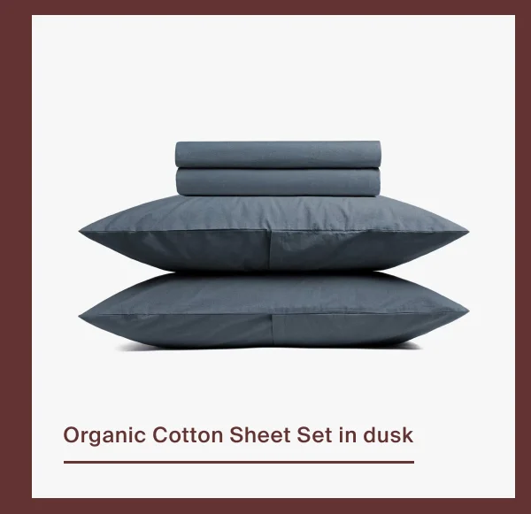 Organic Cotton Pillowcase Set in Dusk