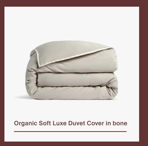 Organic Soft Luxe Duvet Cover in Bone