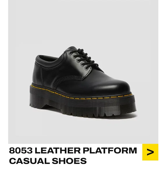 8053 Leather Platform Casual Shoes