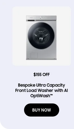 $155 OFF - Bespoke Ultra Capacity Front Load Washer with AI OptiWash™ - BUY NOW