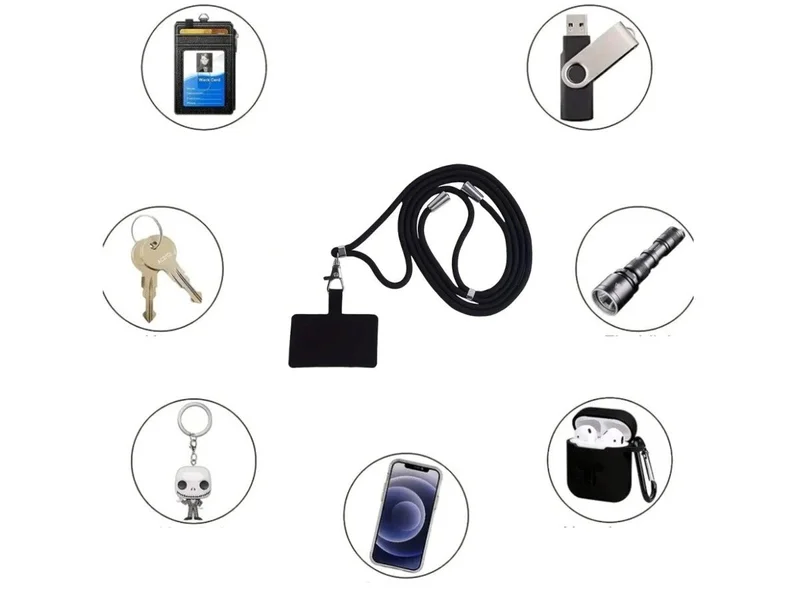 MPM 2-Pack Universal Phone Lanyards, Crossbody Cell Phone Lanyard With Adjustable Nylon Neck Strap, Compatible with Most Smartphones