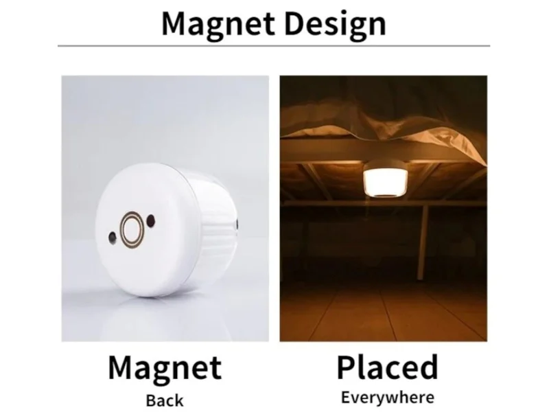 MPM 3-in-1 Mini Speaker, Bluetooth 5.0, Wireless Magnetic Charging Colorful Portable Night Light Speaker