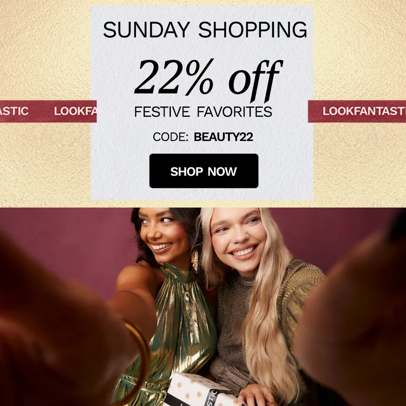 Sunday Shopping 22 percent off all day