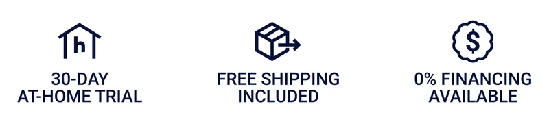 30-day at-home trial. Free shipping included. 0% financing available.